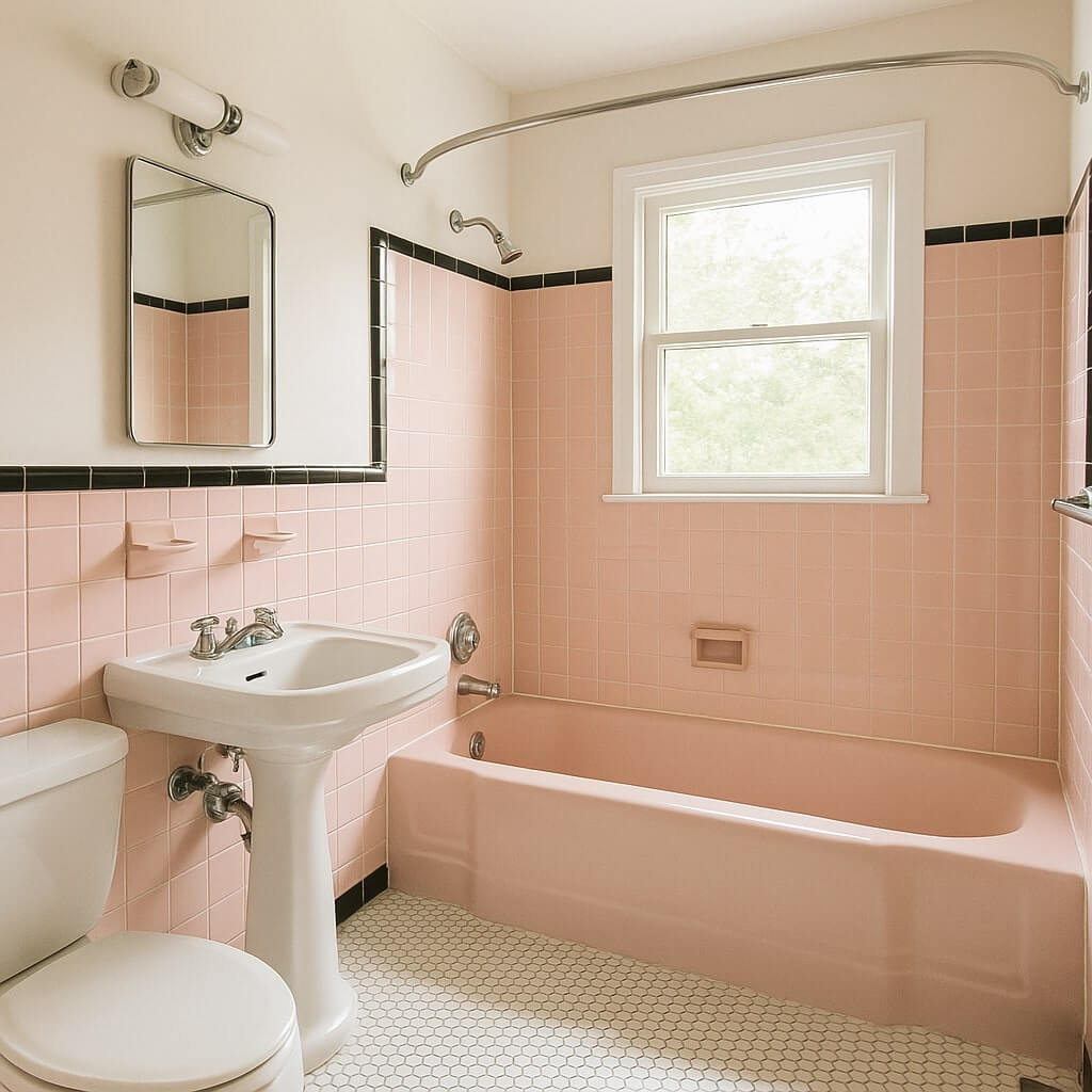 1950s bathroom remodel
