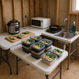How to Meal Prep in a Temporary Kitchen During a Remodel